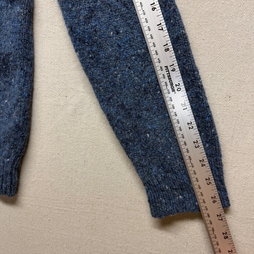 Jos. A. Bank 1905 Mens Blue Merino Wool Alpaca Blend Quarter Zip‎ Sweater Medium - Picture 9 of 16